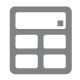 Financial calculators icon.